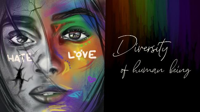 Keyimage: Buchgestaltung und Illustrationen zum Thema LGBTQ+ Community