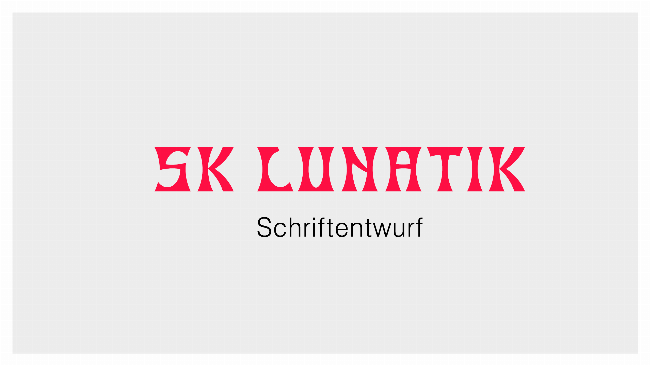 Keyimage: Schriftentwicklung – SK Lunatik